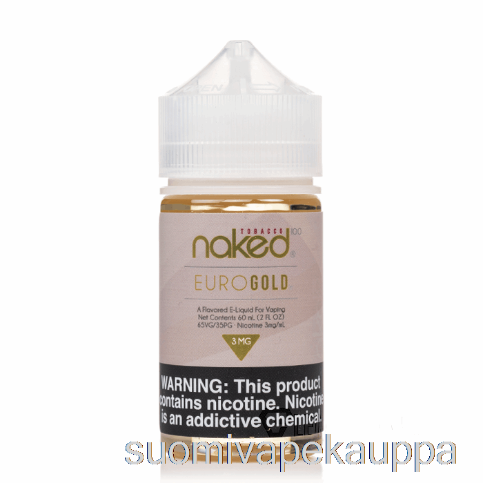 Vape Box Euro Gold - Alasti 100 Tupakka - 60ml 3mg